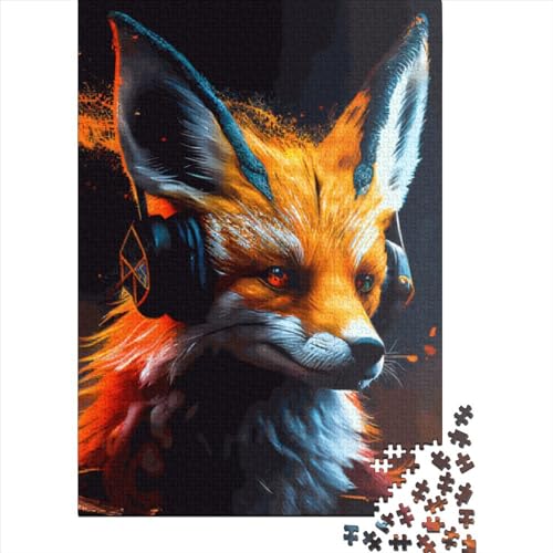 Fuchs Puzzle 100% recycelter Karton Puzzle aus 100% recyceltem Karton für Erwachsene und Jugendliche, Ostergeschenke 70x50cm/1000 Teile von XJmoney