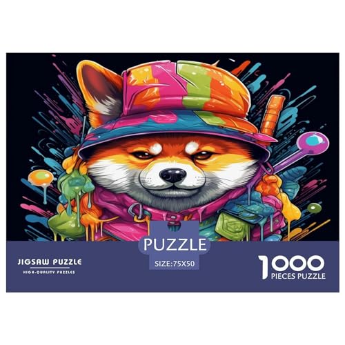 Holzpuzzle für Kinder und Erwachsene, Hat_and_Jeans, 1000 Teile, rechteckiges Puzzle, Spiel zur intellektuellen Entwicklung, 1000 Teile (75 x 50 cm) von XJmoney