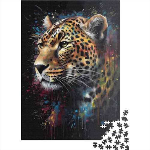 Jaguar-Gemälde Puzzle, perfekt zusammenstecken, hochwertiges Karton-Puzzle für Kinder und Erwachsene ab 12 Jahren, Halloween-Geschenke 38 x 26 cm / 1000 Teile Jaguar-Gemälde Puzzle, perfekt zusammenstecken, hochwertiges Karton-Puzzle für Kinder und Erwachsene ab 12 Jahren, Halloween-Geschenke 38 x 26 cm / 1000 Teile von XJmoney