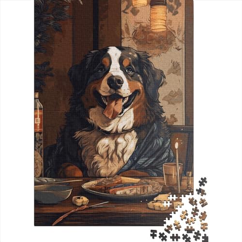 Japanisches Berner Berg-Puzzle, lustige Aktivität für zu Hause, Puzzle aus 100 % recyceltem Karton, Geschenk für Jungen oder Mädchen, 38 x 26 cm, 1000 Stück von XJmoney