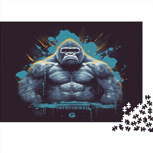 King Kong-Puzzles für Erwachsene, 500-teiliges Puzzle für Erwachsene, lustiges Dekompressionsspiel aus Holz, 500 Teile (52 x 38 cm) von XJmoney