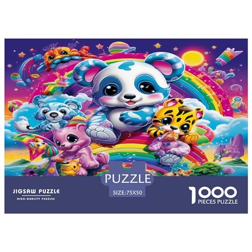Kreative rechteckige Puzzles für Erwachsene, 1000 Teile, Style_Baby, Holzpuzzles, praktisches Spiel, Familiendekoration, 1000 Stück (75 x 50 cm) von XJmoney