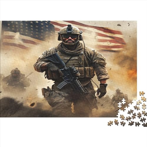 Kriegspuzzle 1000 Teile für Erwachsene, Puzzle für Erwachsene 1000 Teile, Lernspiele, 1000 Teile (75 x 50 cm) von XJmoney