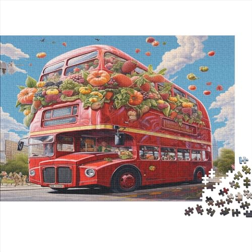 London-Gemüse-Puzzle, 1000 Teile, Puzzle für Erwachsene, Intellektuelles Spiel, Puzzle-Spielzeug für Erwachsene und Kinder, 1000 Teile (75 x 50 cm) von XJmoney