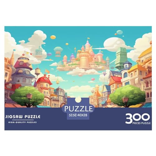 Picture_Town 300-teiliges Puzzle für Erwachsene – Puzzles für Teenager, Geschenke – Holzpuzzles – Entspannungspuzzlespiele – Denksport-Puzzle 300 Teile (40 x 28 cm) von XJmoney