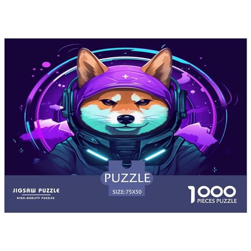 Purple_ NFT-Puzzles 1000 Teile für Erwachsene, Puzzles für Erwachsene 1000 Teile, Lernspiele, 1000 Teile (75 x 50 cm) von XJmoney