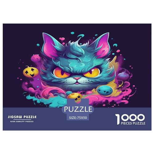 Puzzle 1000 Teile für Erwachsene Kitty Puzzle 1000 Teile für Erwachsene 1000 Teile (75x50cm) von XJmoney