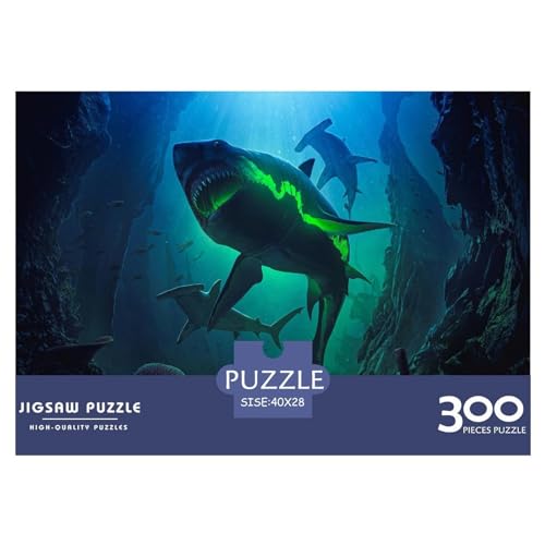 Puzzle 300 Teile für Erwachsene Puzzle „Großer Hai“ 300 Teile für Erwachsene 300 Teile (40 x 28 cm) von XJmoney