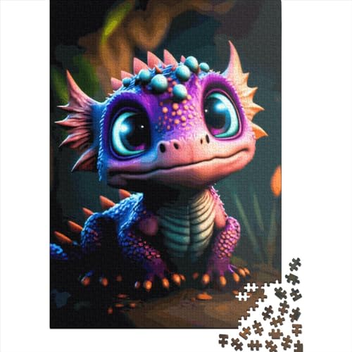 Puzzle Baby Dragon Decompression Toys Puzzle aus 100% recyceltem Karton für Kinder Erwachsene Halloween-Geschenke 38 x 26 cm / 1000 Teile von XJmoney