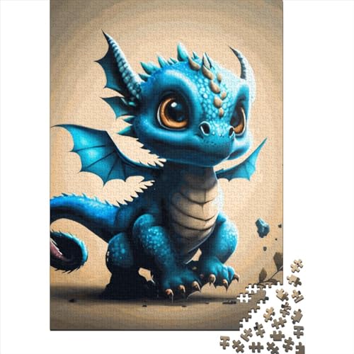 Puzzle Baby Dragon Puzzlespiel 100% recycelter Karton für Kinder Erwachsene Geburtstagsgeschenk 38x26cm/1000 Teile von XJmoney