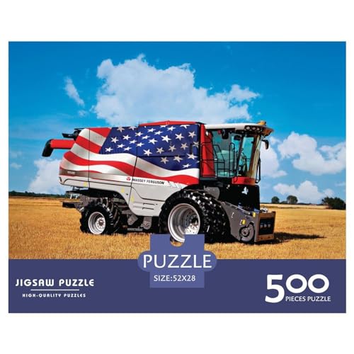 Puzzle Massey Ferguson Puzzles für Erwachsene 500 Teile Holzpuzzle Wandkunst Puzzlespiele 500 Teile (52 x 38 cm) von XJmoney