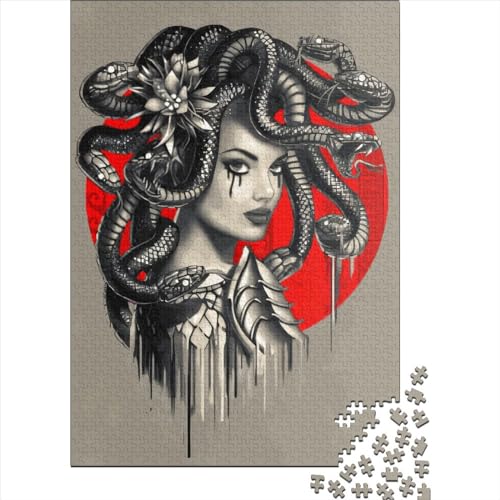 Puzzle Medusa Red Dot, die sich perfekt zusammenstecken, hochwertiges Karton-Puzzle für Kinder und Erwachsene ab 12 Jahren, Halloween-Geschenke, 38 x 26 cm, 1000 Teile Puzzle Medusa Red Dot, die sich perfekt zusammenstecken, hochwertiges Karton-Puzzle für Kinder und Erwachsene ab 12 Jahren, Halloween-Geschenke, 38 x 26 cm, 1000 Teile von XJmoney