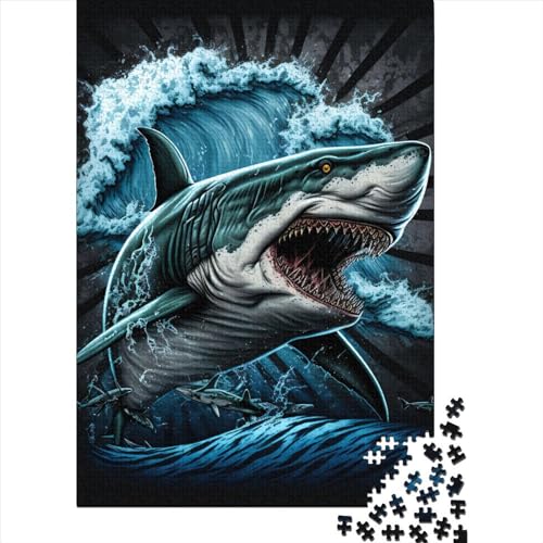 Puzzle Shark Colorful3 Family Herausfordernde Spiele Premium-Puzzle aus Karton für Jungen oder Mädchen Weihnachtsgeschenke 70 x 50 cm / 1000 Teile von XJmoney