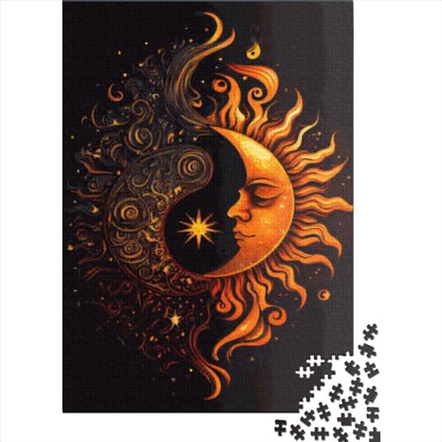 Puzzle Sonne und Mond umweltfreundliche Materialien Puzzle aus 100% recyceltem Karton für Kinder und Erwachsene ab 12 Jahren Geburtstagsgeschenk 70x50cm/1000 Teile von XJmoney