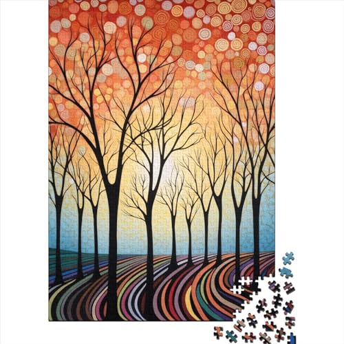 Puzzle Spiritual Trees Alter 18 Jahre Upe Lernspiele Rechteckiges Papierpuzzle für Kinder Erwachsene Weihnachtsgeschenke 70x50cm/1000 Teile von XJmoney