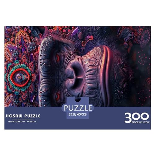 Puzzle Tier-Gorilla-Puzzles für Erwachsene 300 Teile Holzpuzzle Wandkunst-Puzzlespiele 300 Teile (40 x 28 cm) von XJmoney