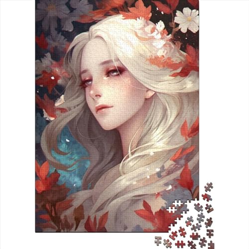 Puzzle für Erwachsene, Proud_Flower_Maiden_, Holzbrett-Puzzle, Familiendekoration, 300 Teile (40 x 28 cm) von XJmoney