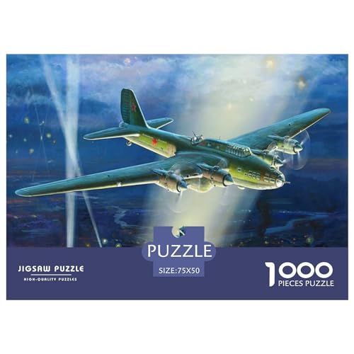 Puzzles 1000 Teile für Erwachsene | Petljakow Pe-8-Rätsel | 1000 Teile Puzzle Lernspiele Heimdekoration Puzzle 1000 Teile (75x50cm) von XJmoney