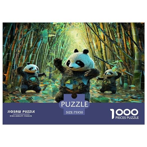 Puzzles für Erwachsene, 1000 Teile, klassisches Bambus-Holzpuzzle, entspannendes Puzzlespiel, Denksportaufgaben, 1000 Teile (75 x 50 cm) von XJmoney