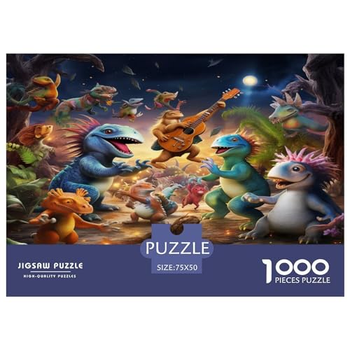 Puzzles für Erwachsene, 1000 Teile, klassisches Dinosaurier-Holzpuzzle, entspannendes Puzzlespiel, Denksportaufgaben, 1000 Teile (75 x 50 cm) von XJmoney