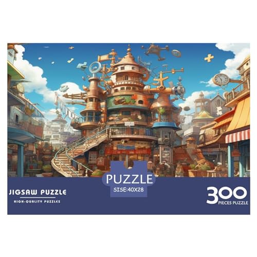 Puzzles für Erwachsene, 300 Teile, interessante Orte, kreative Holzpuzzles, praktisches Spiel, Puzzle, Familiendekoration, 300 Teile (40 x 28 cm) von XJmoney