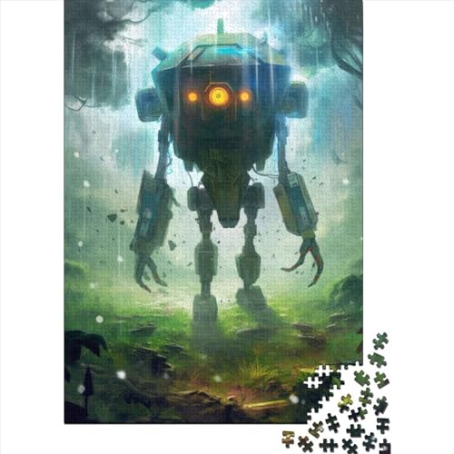 Rechteckiges Puzzle für Erwachsene „Robot_War“, kreatives Puzzle, Herausforderungsspielzeug, 300 Teile (40 x 28 cm) von XJmoney