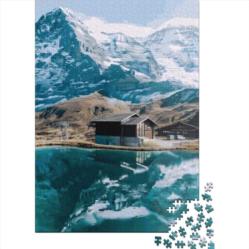 Schweiz Puzzle Umweltfreundliche Materialien Puzzle aus 100% recyceltem Karton für Kinder und Erwachsene ab 12 Jahren Geburtstagsgeschenk 38x26cm / 1000 Teile von XJmoney