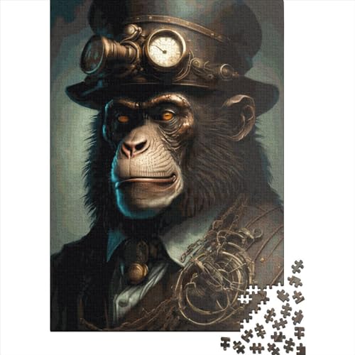 Steampunk Biene Puzzle 100% recycelter Karton Puzzle 100% recycelter Karton für Erwachsene Jugendliche Ostergeschenke 70x50cm/1000 Stück von XJmoney