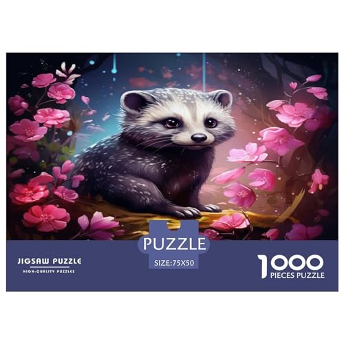 Tabby-Puzzle, 1000 Teile, für Erwachsene, Puzzle für Erwachsene, 1000 Teile, Lernspiele, 1000 Teile (75 x 50 cm) von XJmoney