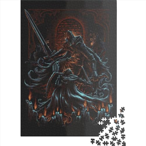 Undead Legion Puzzle mit herausforderndem rechteckigem Papier und Puzzlespiel für Erwachsene, Ostergeschenk, 70 x 50 cm, 1000 Teile von XJmoney
