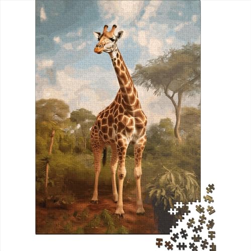 Vgiraffe in Savannah Puzzle zum Zusammenstecken perfekt Premium-Puzzle aus Karton für Kinder und Erwachsene ab 12 Jahren in Halloween-Geschenken 38 x 26 cm / 1000 Stück Vgiraffe in Savannah Puzzle zum Zusammenstecken perfekt Premium-Puzzle aus Karton für Kinder und Erwachsene ab 12 Jahren in Halloween-Geschenken 38 x 26 cm / 1000 Stück von XJmoney