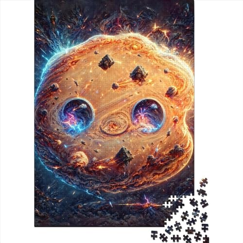 Weltraumkekse Puzzle Freundliche Materialien 100% recyceltes Karton-Puzzle für Kinder Erwachsene Ostergeschenke 70x50cm/1000 Stück von XJmoney