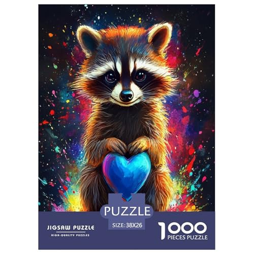Bunte Bären Erwachsene Puzzles 1000 Teile Tieres Geschicklichkeitsspiel Für Die Ganze Familie Lernspiel Wohnkultur Geburtstag Stress Relief 38x26cm/1000pcs von XKASKDFKE