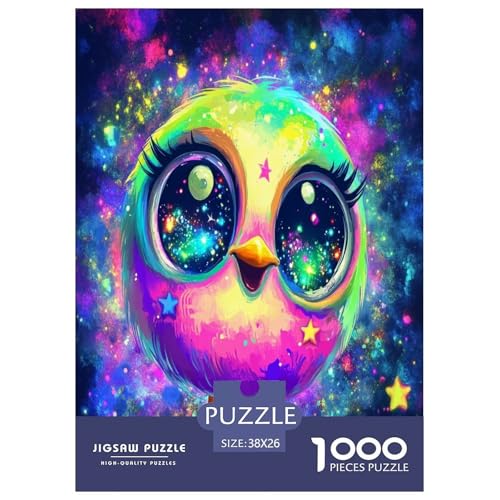 Bunte Vögel 1000 Teile Tieres Puzzle Für Erwachsene Geburtstag Lernspiel Family Challenging Games Wohnkultur Stress Relief 38x26cm/1000pcs von XKASKDFKE