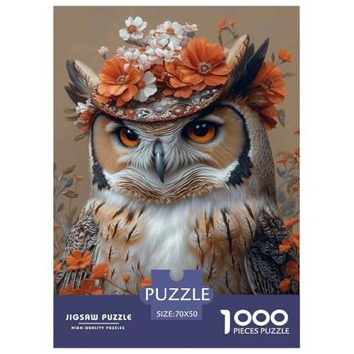 Coole Eule Erwachsene Puzzle 1000 Teile Tiere Wohnkultur Family Challenging Games Educational Game Geburtstag Stress Relief Toy 70x50cm/1000pcs Coole Eule Erwachsene Puzzle 1000 Teile Tiere Wohnkultur Family Challenging Games Educational Game Geburtstag Stress Relief Toy 70x50cm/1000pcs von XKASKDFKE