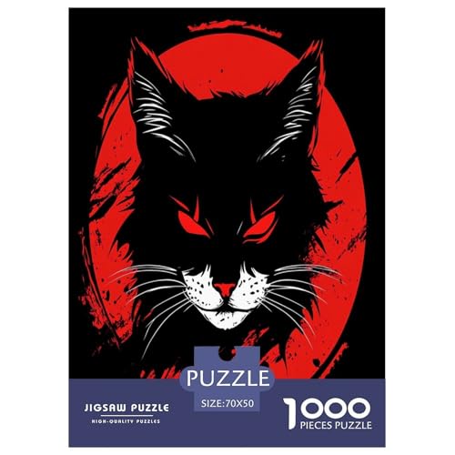 Coole Katze Erwachsene Puzzle 1000 Teile Pet Tieres Wohnkultur Family Challenging Games Educational Game Geburtstag Stress Relief Toy 70x50cm/1000pcs Coole Katze Erwachsene Puzzle 1000 Teile Pet Tieres Wohnkultur Family Challenging Games Educational Game Geburtstag Stress Relief Toy 70x50cm/1000pcs von XKASKDFKE