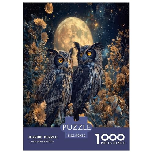 Coole Katzen Puzzle 1000 Teile Pet Tieres Erwachsene Geschicklichkeitsspiel Für Die Ganze Familie Wohnkultur Lernspiel Geburtstag Stress Relief 70x50cm/1000pcs von XKASKDFKE