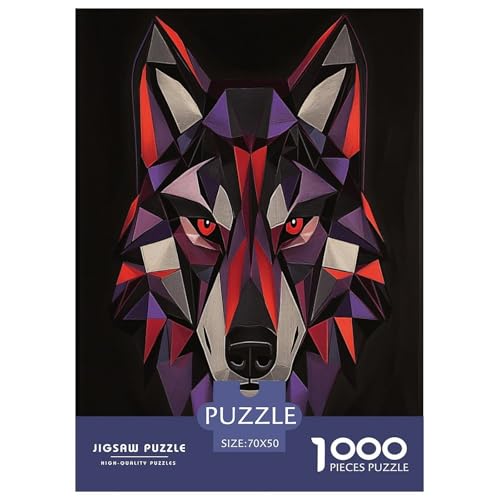 Cooler Wolf 1000 Teile Tiere Puzzle Erwachsene Geburtstag Lernspiel Moderne Wohnkultur Family Challenging Games Stress Relief 70x50cm/1000pcs Cooler Wolf 1000 Teile Tiere Puzzle Erwachsene Geburtstag Lernspiel Moderne Wohnkultur Family Challenging Games Stress Relief 70x50cm/1000pcs von XKASKDFKE