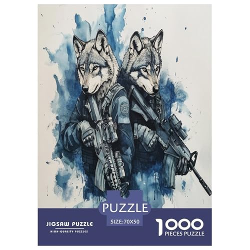 Cooler Wolf Für Erwachsene 1000 Teile Tiere Puzzle Geburtstag Wohnkultur Lernspiel Family Challenging Games Stress Relief 70x50cm/1000pcs Cooler Wolf Für Erwachsene 1000 Teile Tiere Puzzle Geburtstag Wohnkultur Lernspiel Family Challenging Games Stress Relief 70x50cm/1000pcs von XKASKDFKE