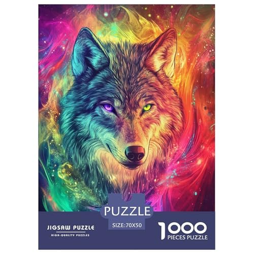 Cooler Wolf Für Erwachsene 1000 Teile Tiere Puzzle Geburtstag Wohnkultur Lernspiel Family Challenging Games Stress Relief 70x50cm/1000pcs Cooler Wolf Für Erwachsene 1000 Teile Tiere Puzzle Geburtstag Wohnkultur Lernspiel Family Challenging Games Stress Relief 70x50cm/1000pcs von XKASKDFKE