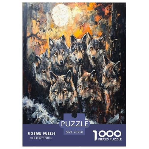 Cooler Wolf Puzzle 1000 Teile Tiere Erwachsene Geschicklichkeitsspiel Für Die Ganze Familie Wohnkultur Lernspiel Geburtstag Stress Relief 70x50cm/1000pcs Cooler Wolf Puzzle 1000 Teile Tiere Erwachsene Geschicklichkeitsspiel Für Die Ganze Familie Wohnkultur Lernspiel Geburtstag Stress Relief 70x50cm/1000pcs von XKASKDFKE