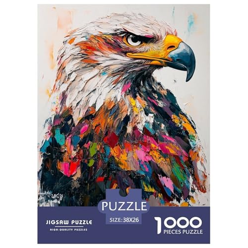Farbenfrohes Puzzle Cooler Adler Geschicklichkeitsspiel Home Dekoration Puzzle Tiere Buntes Legespiel 1000-teilige Puzzles Herausforderndes Puzzle Für Erwachsene Kinder 38x26cm/1000pcs Farbenfrohes Puzzle Cooler Adler Geschicklichkeitsspiel Home Dekoration Puzzle Tiere Buntes Legespiel 1000-teilige Puzzles Herausforderndes Puzzle Für Erwachsene Kinder 38x26cm/1000pcs von XKASKDFKE