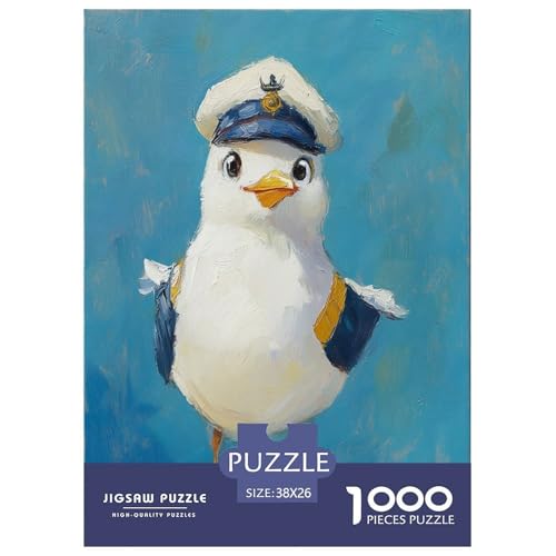 Farbenfrohes Puzzle Kreative Möwe Geschicklichkeitsspiel Home Dekoration Puzzle Kunstvögel Buntes Legespiel 1000-teilige Puzzles Herausforderndes Puzzle Für Erwachsene Kinder 38x26cm/1000pcs von XKASKDFKE
