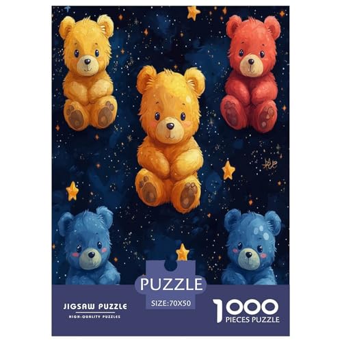 Farbenfrohes Puzzle Süßer Bär Geschicklichkeitsspiel Home Dekoration Puzzle Tiere Buntes Legespiel 1000 Teile Erwachsenen Puzzle Für Erwachsene Kinder 70x50cm/1000pcs Farbenfrohes Puzzle Süßer Bär Geschicklichkeitsspiel Home Dekoration Puzzle Tiere Buntes Legespiel 1000 Teile Erwachsenen Puzzle Für Erwachsene Kinder 70x50cm/1000pcs von XKASKDFKE