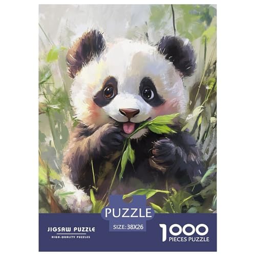 Farbenfrohes Puzzle Süßer Bär Geschicklichkeitsspiel Home Dekoration Puzzle Tiere Buntes Legespiel 1000-teilige Puzzles Herausforderndes Puzzle Für Erwachsene Kinder 38x26cm/1000pcs von XKASKDFKE