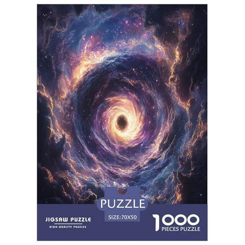 Geheimnisvolles Schwarzes Loch Puzzle 1000 Teile Himmelskörper Erwachsene Geschicklichkeitsspiel Für Die Ganze Familie Wohnkultur Lernspiel Geburtstag Stress Relief 70x50cm von XKASKDFKE