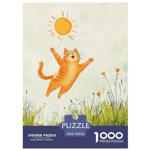 Glückliche Katze Für Erwachsene 1000 Teile Pet Tieres Puzzle Educational Game Geburtstag Moderne Wohnkultur Family Challenging Games Stress Relief Toy 70x50cm/1000pcs Glückliche Katze Für Erwachsene 1000 Teile Pet Tieres Puzzle Educational Game Geburtstag Moderne Wohnkultur Family Challenging Games Stress Relief Toy 70x50cm/1000pcs von XKASKDFKE