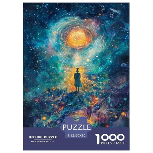 Gotts Puzzle 1000 Teile Universum Erwachsene Geschicklichkeitsspiel Für Die Ganze Familie Wohnkultur Lernspiel Geburtstag Stress Relief 70x50cm/1000pcs von XKASKDFKE