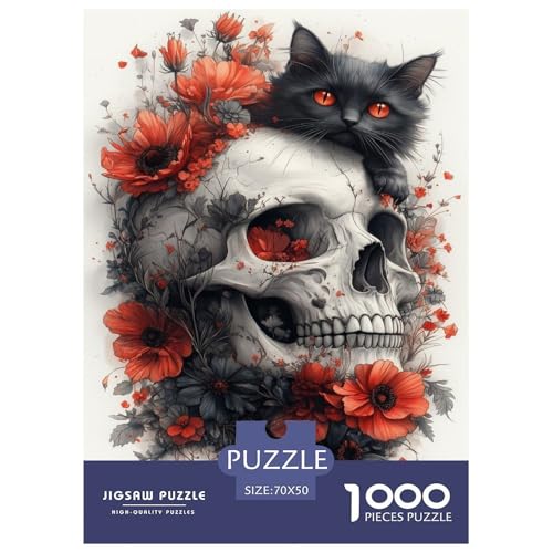 Halloween-Katze 1000 Teile Tieres Puzzle Erwachsene Geburtstag Lernspiel Moderne Wohnkultur Family Challenging Games Stress Relief 70x50cm/1000pcs Halloween-Katze 1000 Teile Tieres Puzzle Erwachsene Geburtstag Lernspiel Moderne Wohnkultur Family Challenging Games Stress Relief 70x50cm/1000pcs von XKASKDFKE