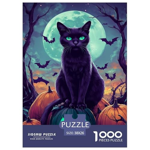 Halloween-Katze Für Erwachsene 1000 Teile Tieres Puzzle Geburtstag Educational Game Moderne Wohnkultur Family Challenging Games Stress Relief 38x26cm/1000pcs Halloween-Katze Für Erwachsene 1000 Teile Tieres Puzzle Geburtstag Educational Game Moderne Wohnkultur Family Challenging Games Stress Relief 38x26cm/1000pcs von XKASKDFKE